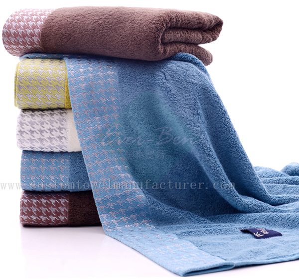 China EverBen Custom floral bath towels manufacturer ISO Audit Bamboo Face Towels Factory